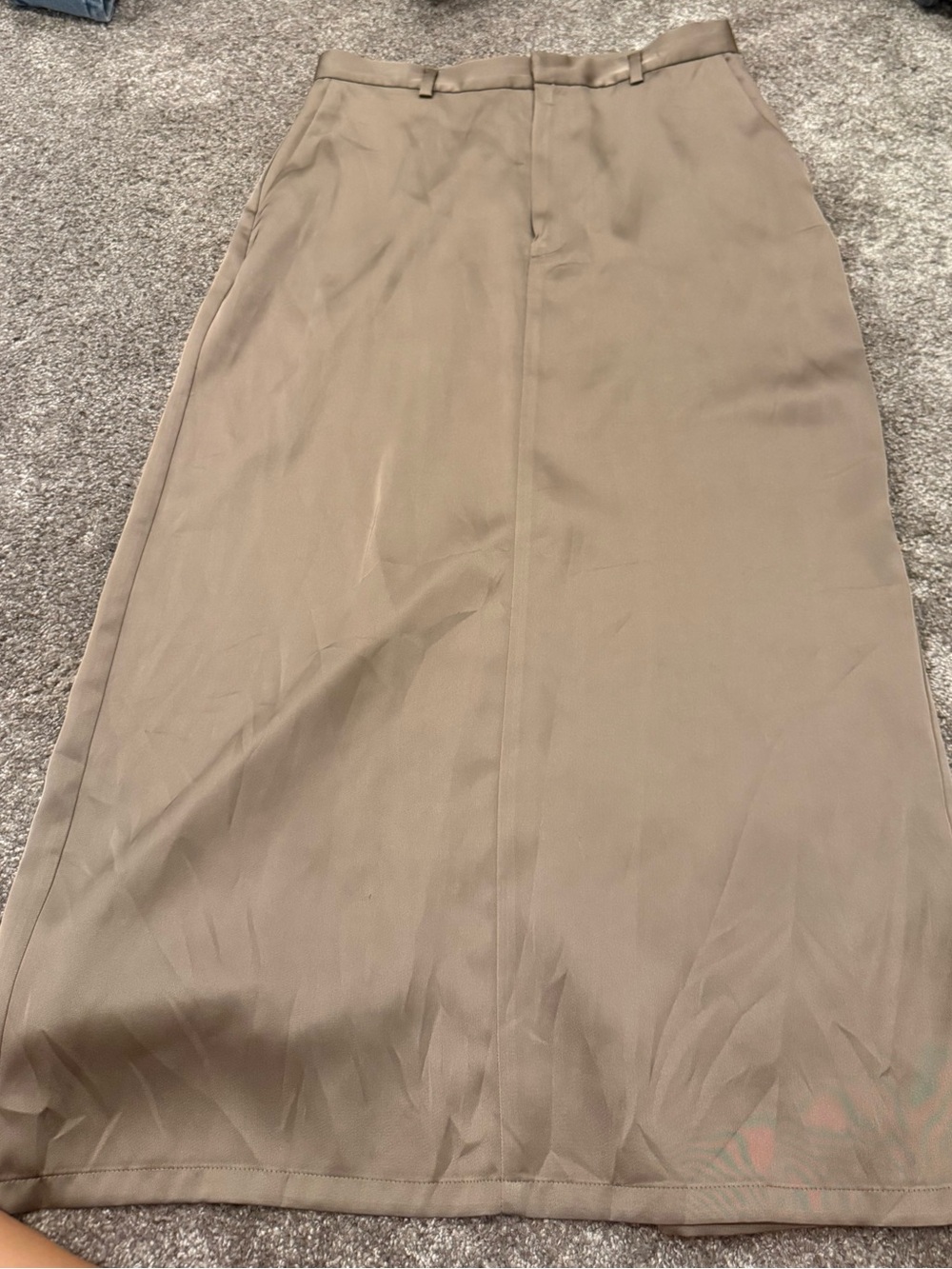 Banana Republic Taupe Midi Pencil Skirt